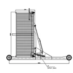 Inclinador de contenedor móvil hidráulico de 20 pies y 40 pies