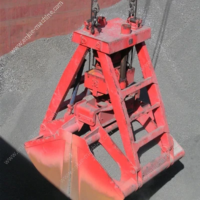 Cucharón de agarre mecánico tipo almeja